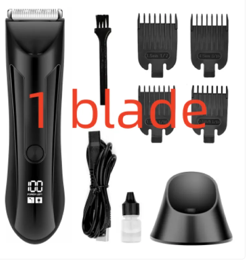LCD Body Hair Trimmer & Shaver — Waterproof, USB Rechargeable